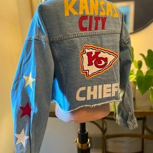 Custom Kansas City Chiefs Denim Jacket